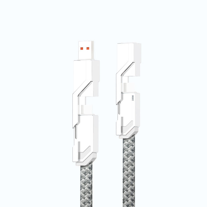 Rynx | 4-in-1 braided anti-tangle charging cable