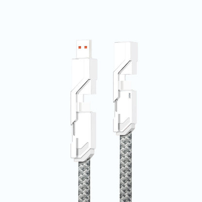 Rynx | 4-in-1 braided anti-tangle charging cable