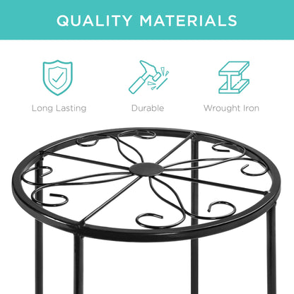 Rynx | Set with 4 indoor outdoor metal plant stands, flower pot holders