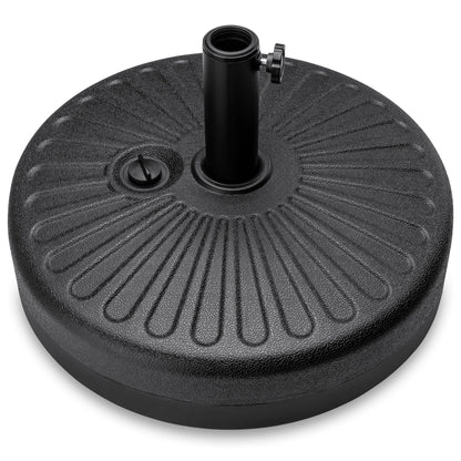 Rynx | Plastic Outdoor Umbrella Base Pole Holder Accessory with Adjustable Knob