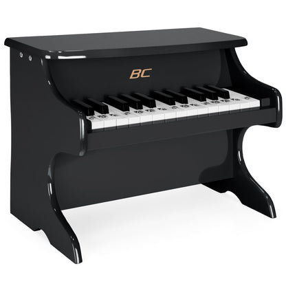 Rynx | Kids 25-Key Wooden Learning Mini Piano with Key Note Stickers, Music Book