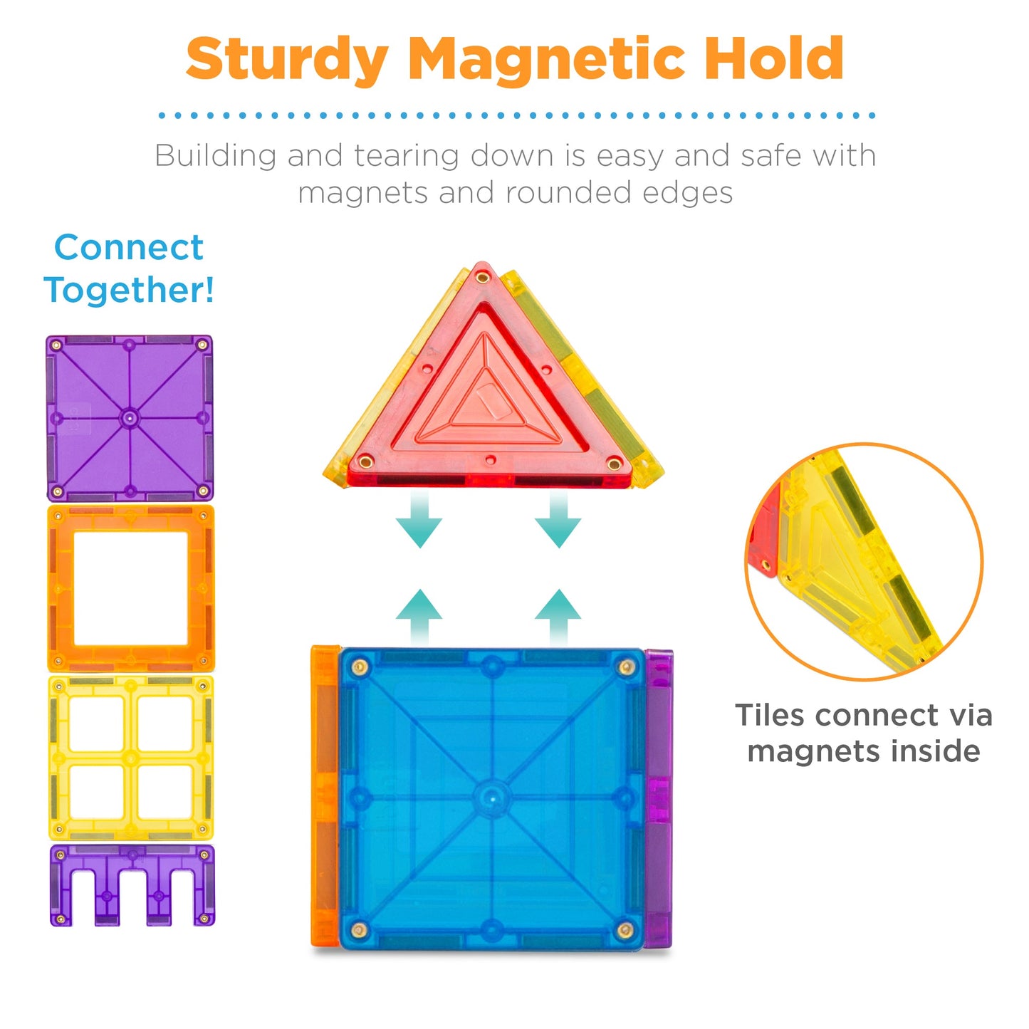 Rynx | 265-piece Child Magnetic Tiles STEM Construction Toy Building Block Set