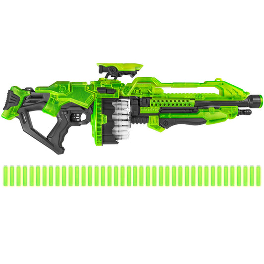 Rynx | Electric Foam Dart Alien Blaster Toy with 40 Self-Illuminating Darts