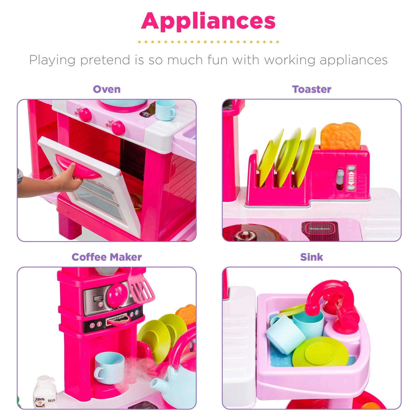 Rynx | Latelekekitchen toy set for kids with steam kettle
