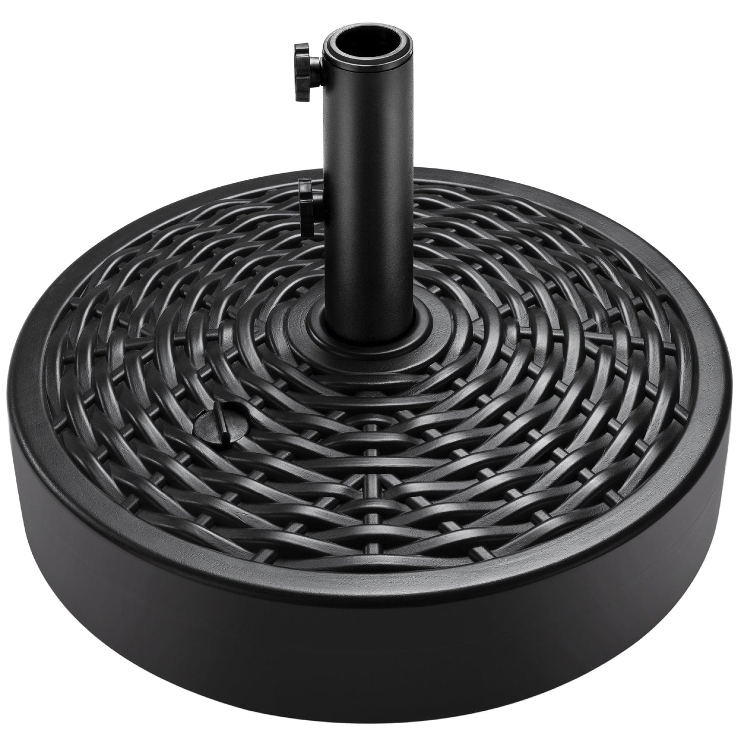 Rynx | Plastic Outdoor Umbrella Base Pole Holder Accessory with Adjustable Knob