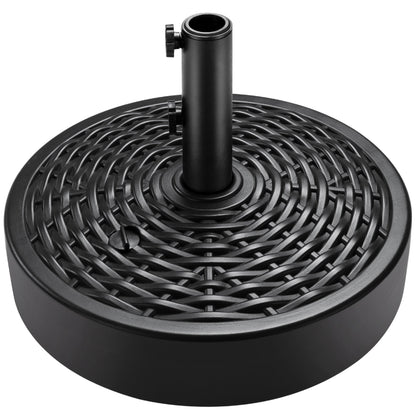 Rynx | Plastic Outdoor Umbrella Base Pole Holder Accessory with Adjustable Knob