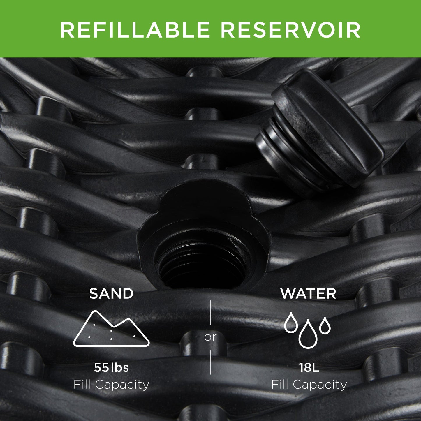 Rynx | Plastic Outdoor Umbrella Base Pole Holder Accessory with Adjustable Knob