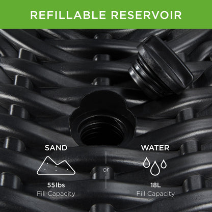 Rynx | Plastic Outdoor Umbrella Base Pole Holder Accessory with Adjustable Knob