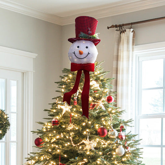 Rynx | 22 Inch Fantasy Illuminated Snowman Tree Topper