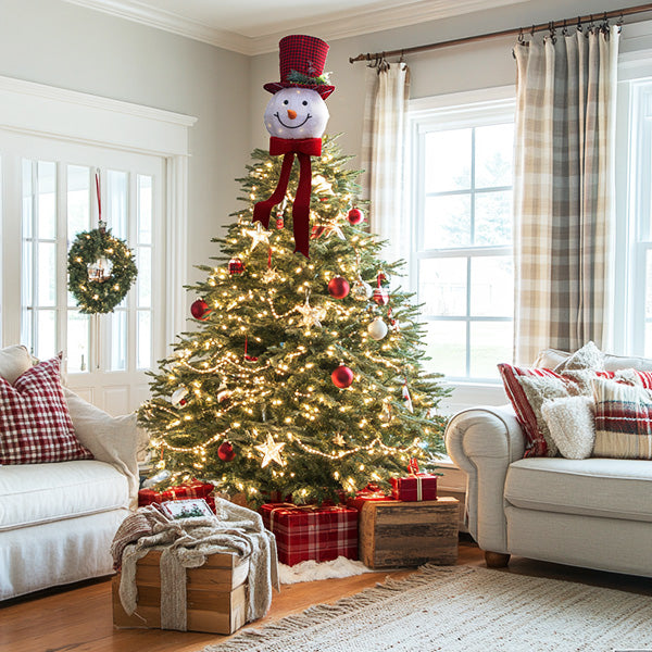 Rynx | 22 Inch Fantasy Illuminated Snowman Tree Topper