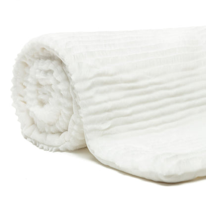 Rynx | Striped Textured Faux Fur Throw Blanket