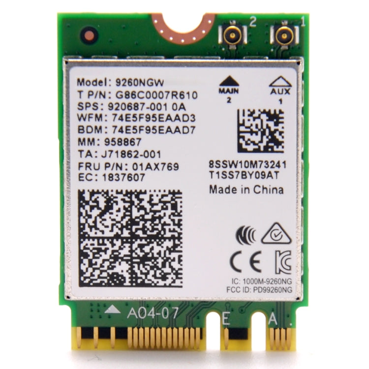 Rynx | 9260NGW Wireless-AC Dual Band 802.11ac 1730Mbps Bluetooth 5.0 WLAN network card