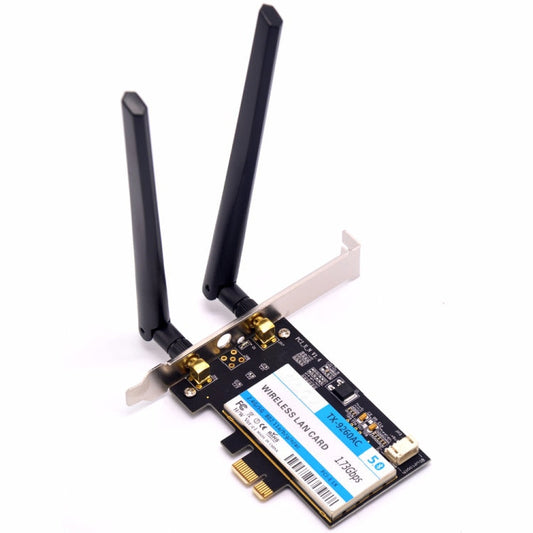 Rynx | TX-9260AC Wireless-AC Dual Band 802.11ac 1730Mbps Desktop PCI-e WiFi Adapter + Bluetooth 5.0 WLAN Network Card for Intel 9260ac