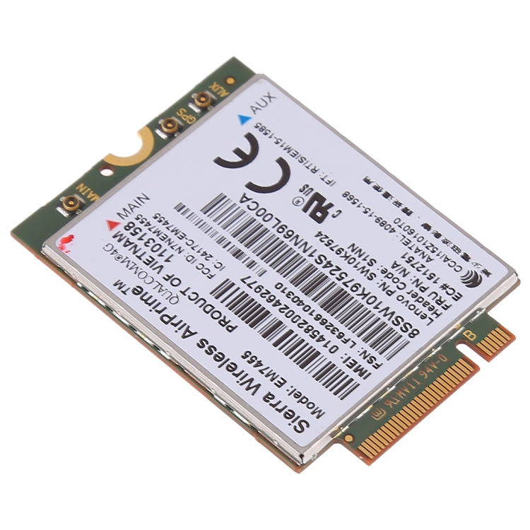 Rynx | EM7455 Sierra Wireless FDD/TDD LTE Cat6 4G Module, 4G CARD for Lenovo Laptop ThinkPad P50 P50S P40 Yoga L460 T460 T460P T460S