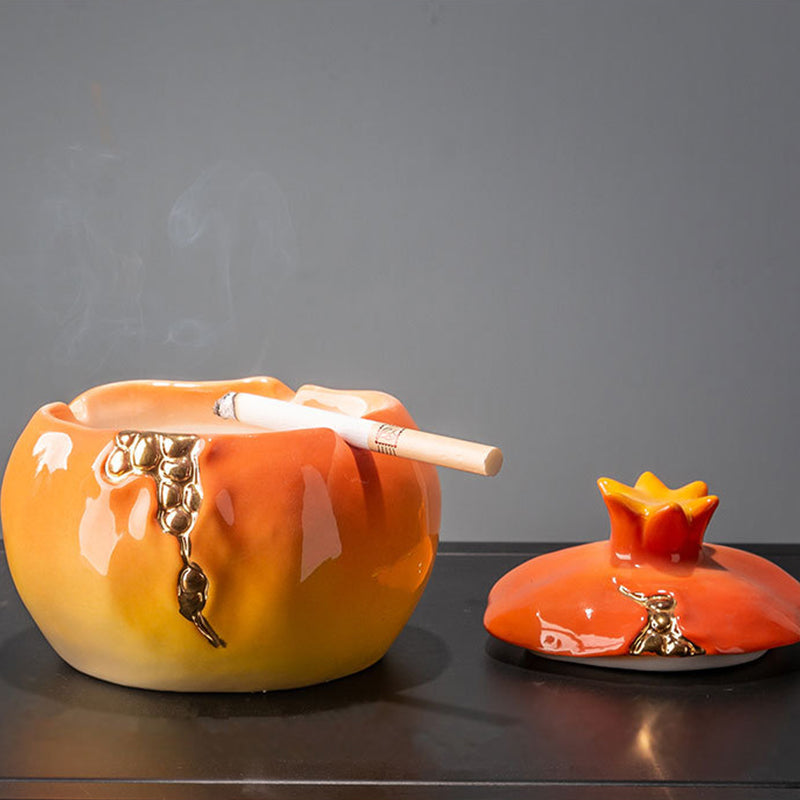 Rynx | Orange Pomegranate Vases Tissue Box Ashtray
