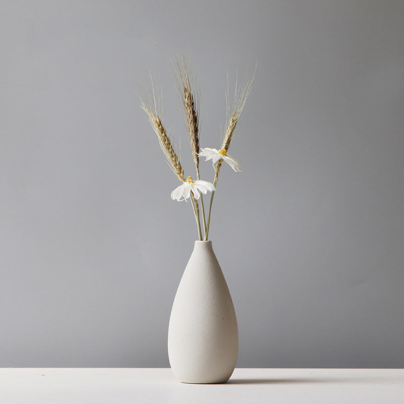 Rynx | Modern solid color vases with flowers Gray