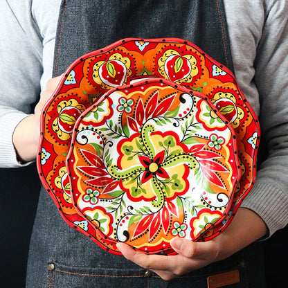 Rynx | Bohemian dinnerware red plates bowls cups