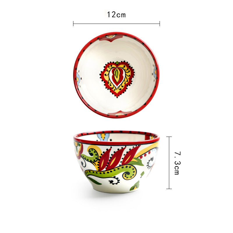 Rynx | Bohemian dinnerware red plates bowls cups