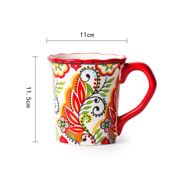 Rynx | Bohemian dinnerware red plates bowls cups