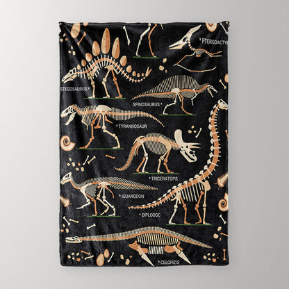 Rynx | Multicolor Doodle Dinosaur Blanket