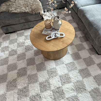 Rynx | Neutral checked carpet flooring