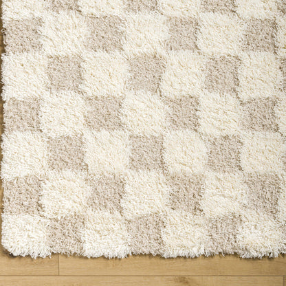 Rynx | Neutral checked carpet flooring