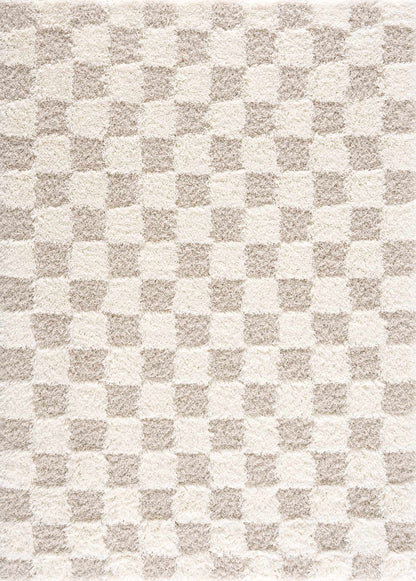 Rynx | Neutral checked carpet flooring