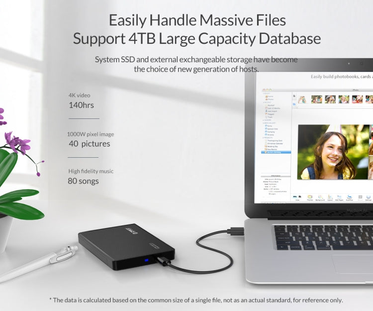 Rynx | ORICO 2.5 inch Type-C Hard Drive Enclosure