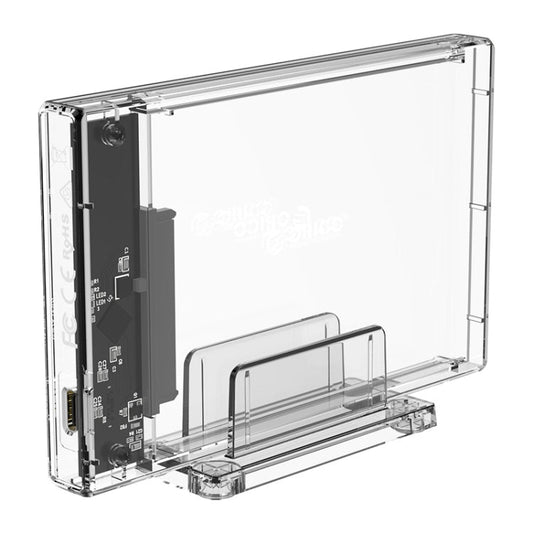 Rynx | Transparent Series 2.5 Inch 10Gbps Hard Drive Enclosure with Stand
