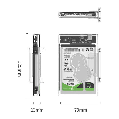 Rynx | Transparent Series 2.5 Inch 10Gbps Hard Drive Enclosure with Stand