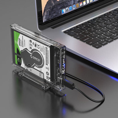 Rynx | Transparent Series 2.5 Inch 10Gbps Hard Drive Enclosure with Stand