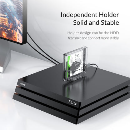 Rynx | Transparent Series 2.5 Inch 10Gbps Hard Drive Enclosure with Stand