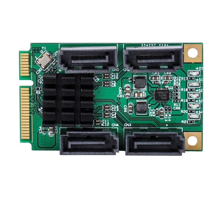 Rynx | 4 Port SATA III 6G Mini PCI Express Marvel 88SE9215 Controller Card