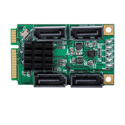 Rynx | 4 Port SATA III 6G Mini PCI Express Marvel 88SE9215 Controller Card