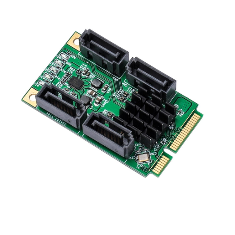 Rynx | 4 Port SATA III 6G Mini PCI Express Marvel 88SE9215 Controller Card