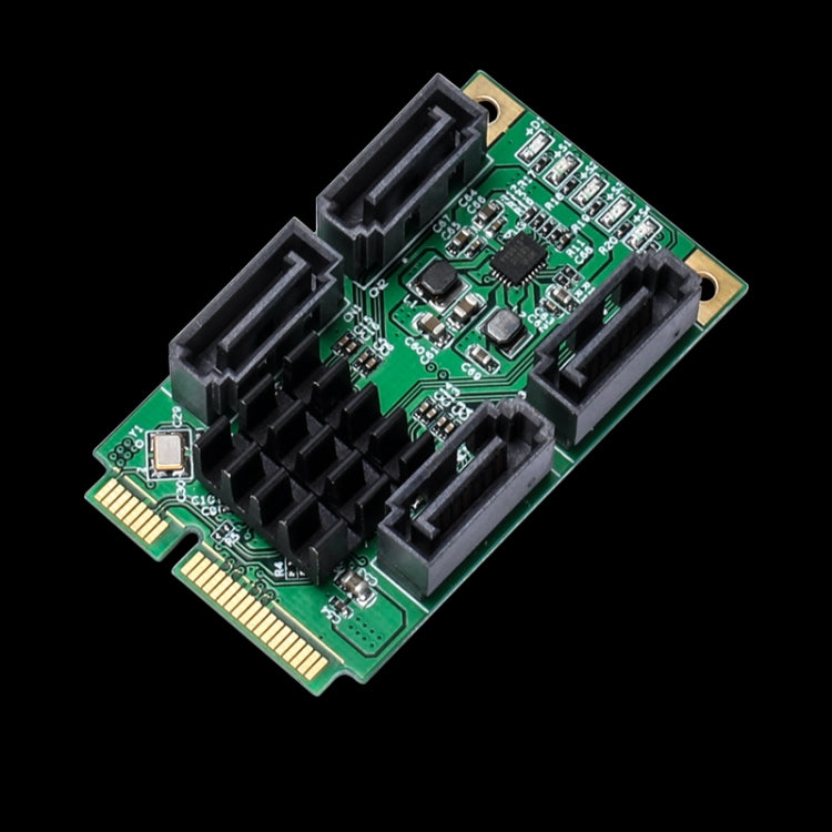 Rynx | 4 Port SATA III 6G Mini PCI Express Marvel 88SE9215 Controller Card