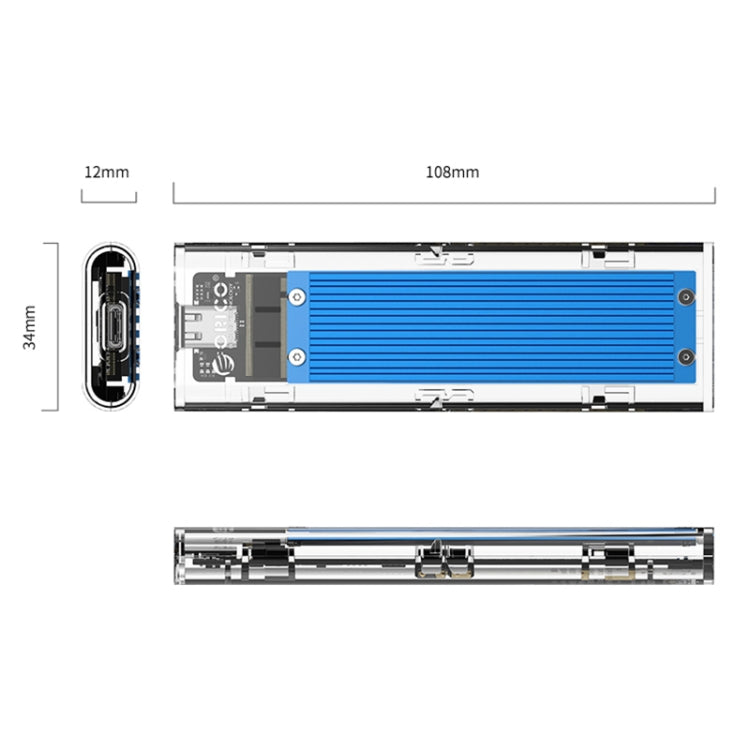 Rynx | ORICO TCM2M-C3 M.2 SSD Dual Protocol Hard Drive Enclosure
