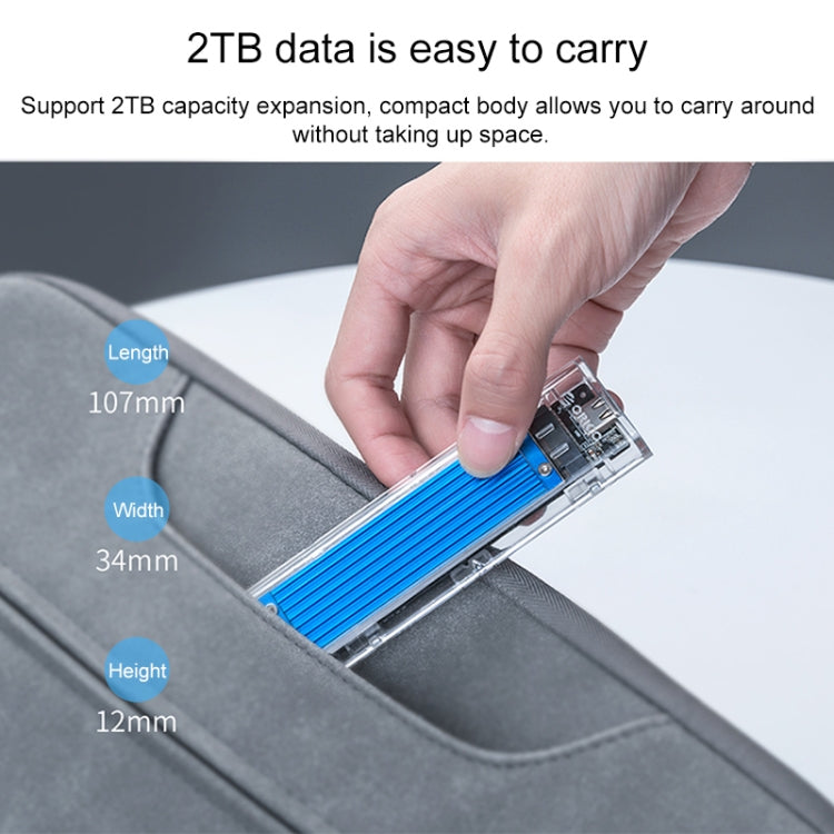Rynx | ORICO TCM2M-C3 M.2 SSD Dual Protocol Hard Drive Enclosure