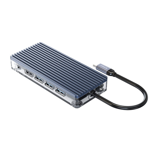 Rynx | ORICO WB-11P 10 in 1 Type-C Transparent HUB