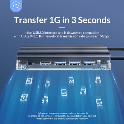 Rynx | ORICO WB-8P 8-in-1 Type-C Transparent HUB