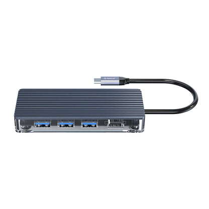 Rynx | ORICO WB-6RJ 6 in 1 Type-C Transparent HUB