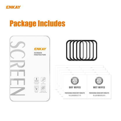Rynx | For Apple Watch 6/5/4/SE 44mm 5PCS ENKAY Hat-Prince 0.2mm 9H surface hardness 3D explosion-proof aluminum alloy edge full-screen tempered glass screen protector
