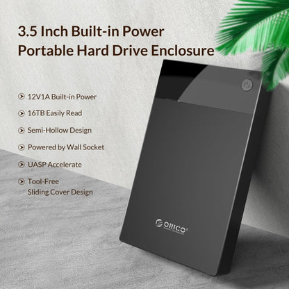 Rynx | ORICO 3599U3 2.5 / 3.5-Inch Portable Hard Drive Enclosure, EU Plug