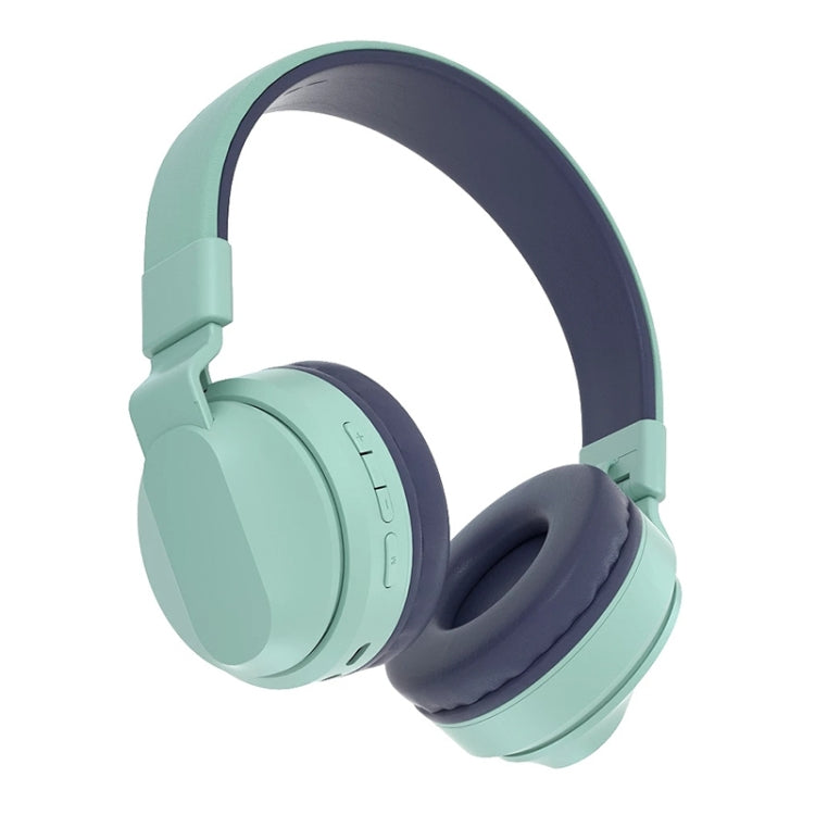 RYNX | BOBo Kids Gift Bluetooth 5.0 Bass Noise Cancelling Stereo Wireless Headset With Mic, Support TF Card / FM / AUX-in(Blue)