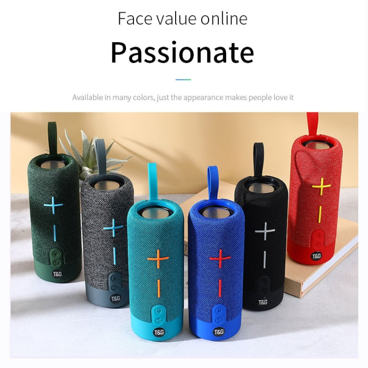 RYNX | T&G TG619 Portable Bluetooth Wireless Speaker Waterproof Outdoor Bass Subwoofer Support AUX TF USB(Peacock Blue)