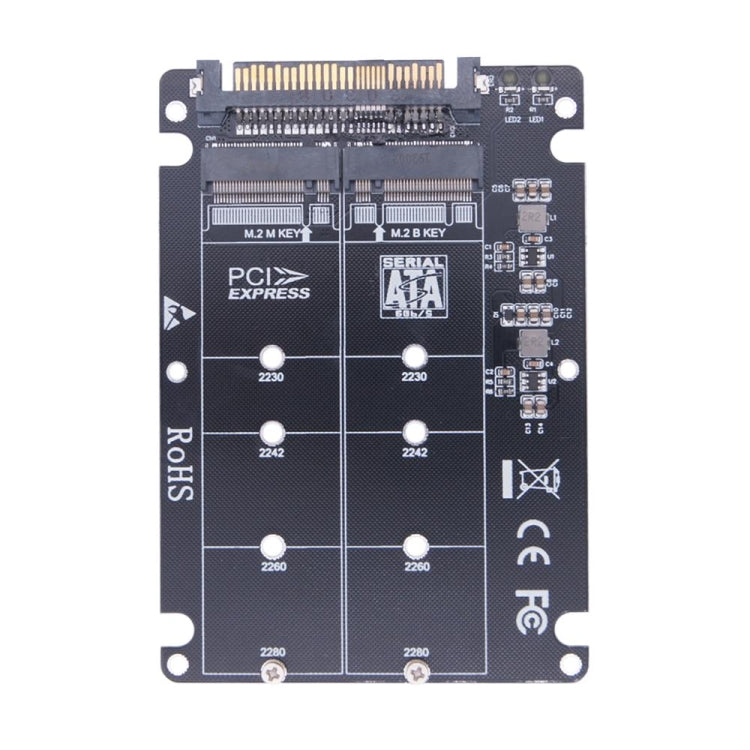 Rynx | NGFF M.2 NVME to U.2 2 Ports Adapter Card Dual SSD to U.2 SFF-8639 Card Adapter