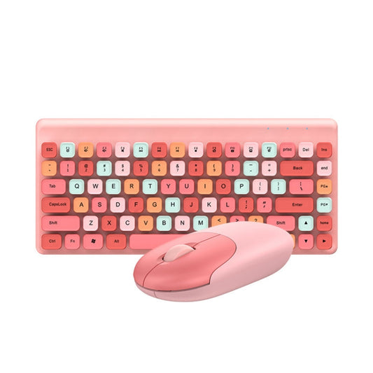 Rynx | QW02 Wireless Keyboard Mouse Set (Pink)