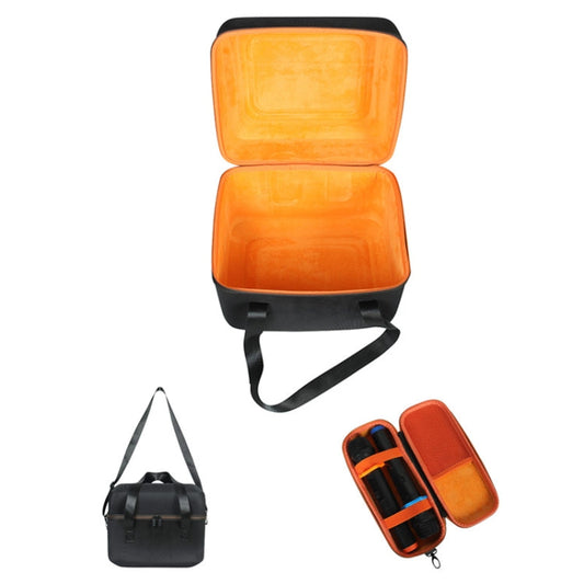 RYNX | For JBL PartyBox Encore Essential Shockproof Portable Storage Bag with Microphone Bag(Black + Orange)