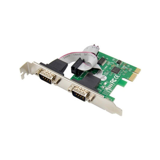 Rynx | ST316 2 Ports RS232 to PCIE Converter Card AX99100 Chipset