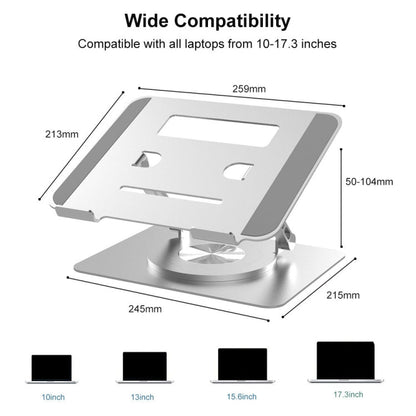 Rynx | D088 Carrying stand made of aluminum 360 degrees rotatable height adjustable flexible for notebooks laptops